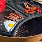 "Raw" 850mm Diameter Cast Iron BBQ Fire Bowl  And Chef's Cast Iron Griddle Kit 